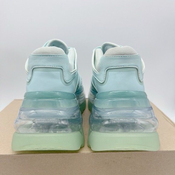 Shoes 53045 Bump Air Platform Sneaker Blue Mint Size EU 39 US 8- 8.5 - Picture 7 of 13